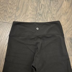 Lululemon Fast & Free Black Crop Leggings